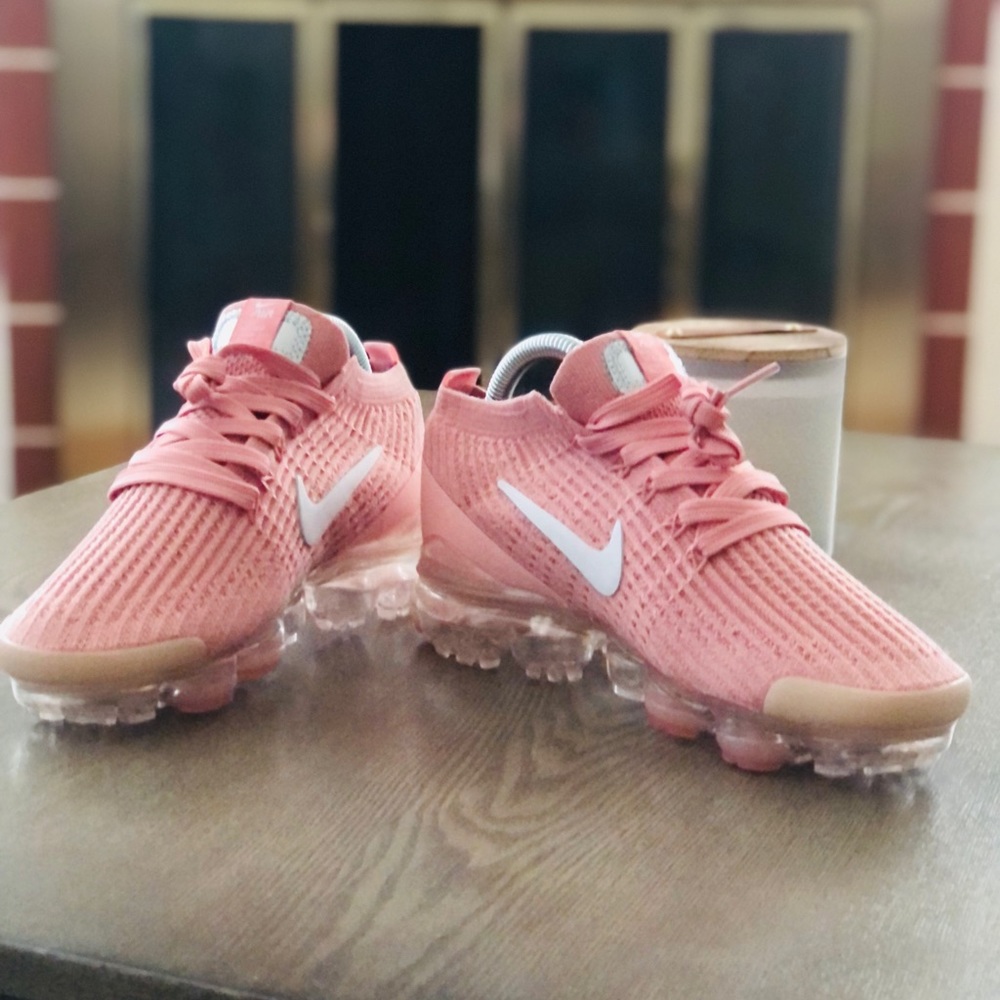 Nike Vapormax Flyknit 3 Dusty Rose Pink Women’s 7, 8 - Picture 3 of 5